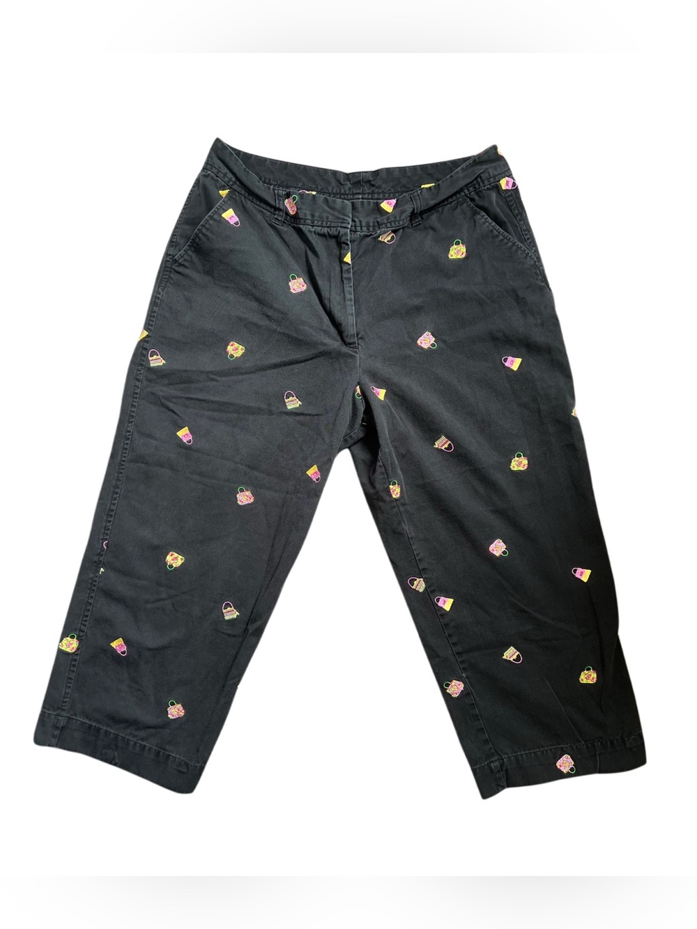 Women’s Vintage Embroidered Capris